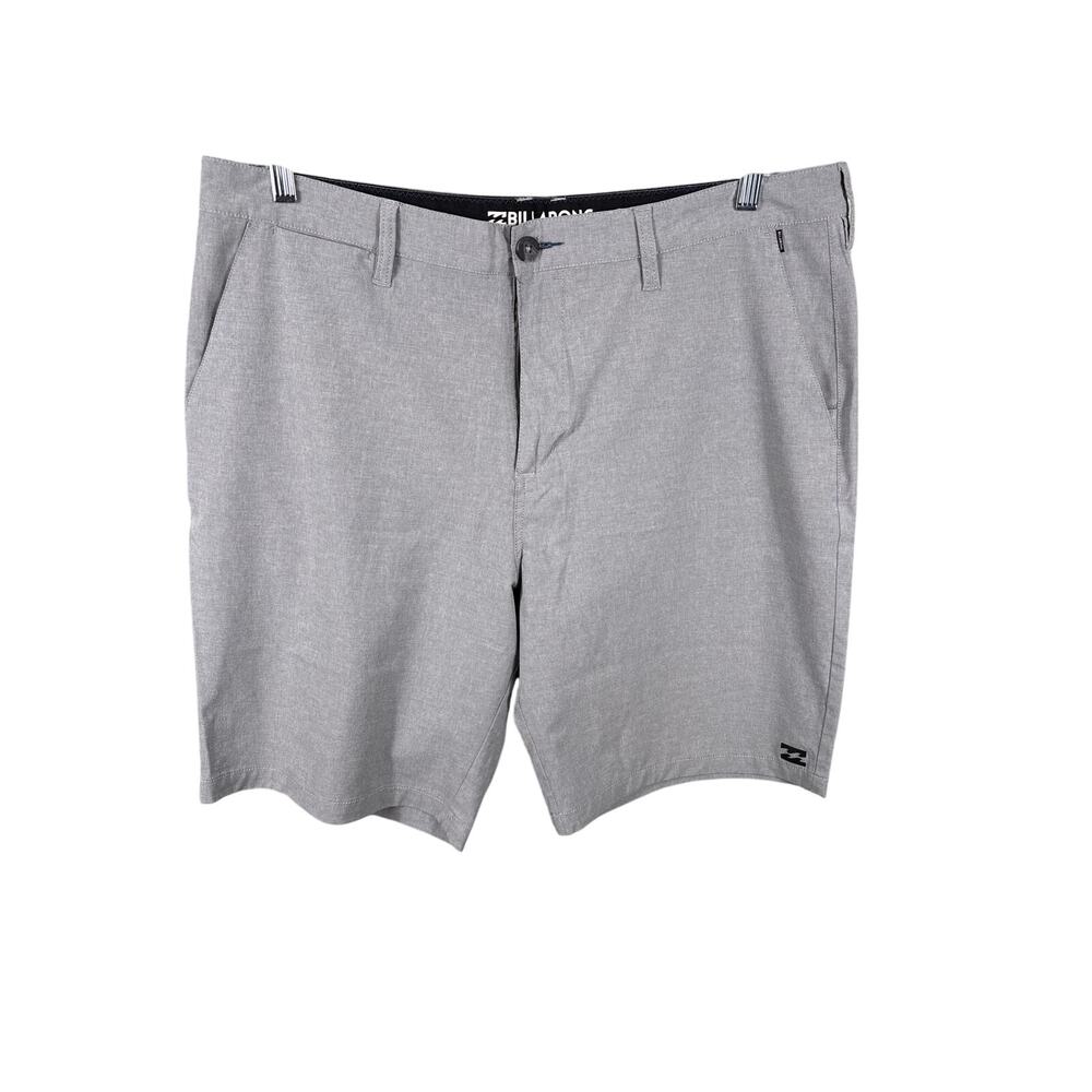 Billabong Submersible Crossfire Quad Blend Men Size 38 Gray Beach Surfing Shorts